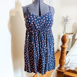 ~*Torrid Navy Popsicle Challis Mini Skater Dress - Size 2*~